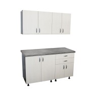 Bucatarie Sofia 1.4 metri cu blat imitatie beton Bucatarie Sofia 1.4 metri cu blat imitatie beton